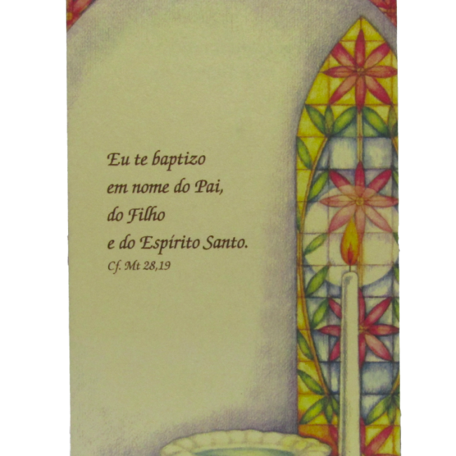 Estampa Batismo - Verdade e Vida